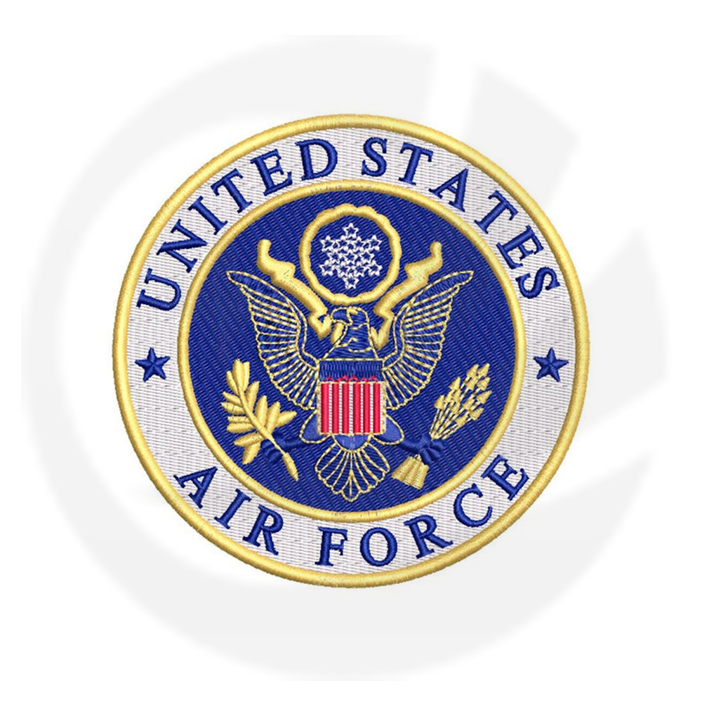 aangepaste militaire luchtmacht geborduurde patches